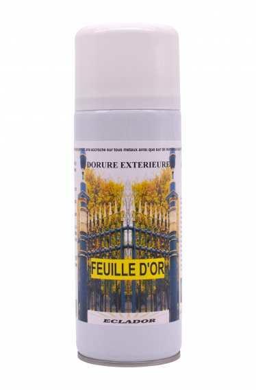BOMBE AÉROSOL DORURE EXTÉRIEUR FEUILLE D'OR 400 ML