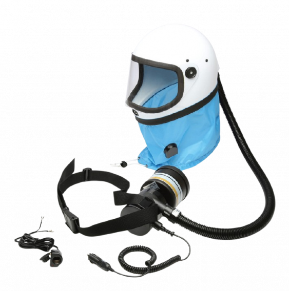 Casque de sablage autonome