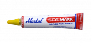 Tube de marquage sur granit jaune