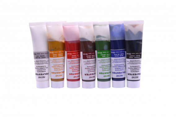 7 colorants en tube de 30ml