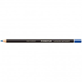 Crayon bois octogonaux permanent bleu