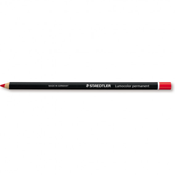 Crayon bois octogonaux permanent rouge
