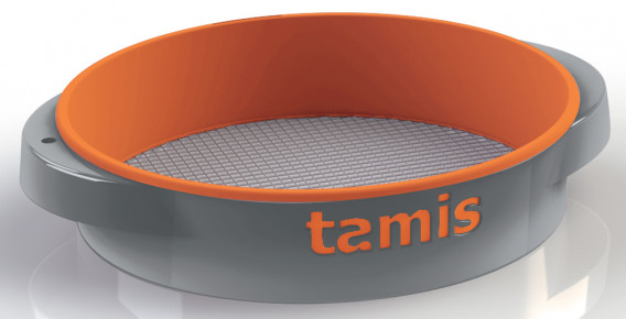 Tamis ABS poignées confort orange ø 48 H. 10,5 cm maille 12