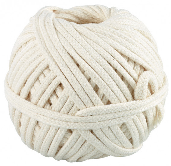 Corde tressée coton 100 Grs ø 3 mm x 20 m