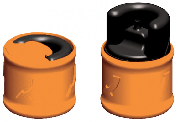 Traceur de chantier provisoire IMPALA 500 ml orange