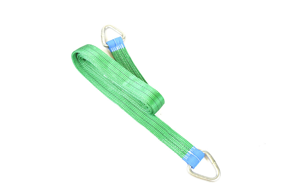Braun 20042HB Sangle De Levage 2000 Kg Avec Boucles Renforcées - 4 Mètres, Polyester Vert