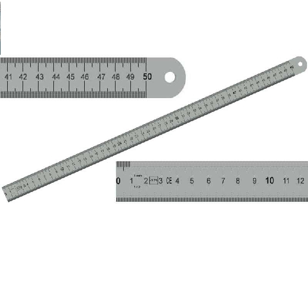 Réglet Inox Ref.1051/20cm, traçage et dessin